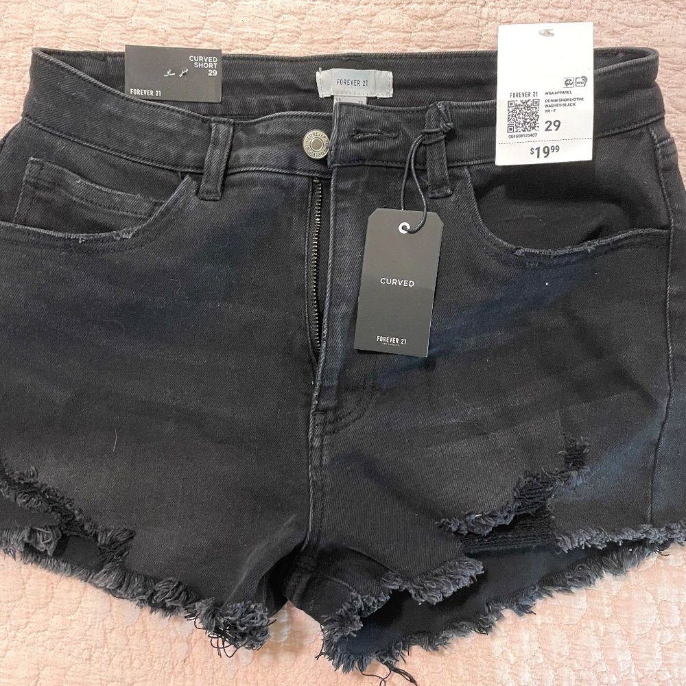 Black High Waisted Shorts